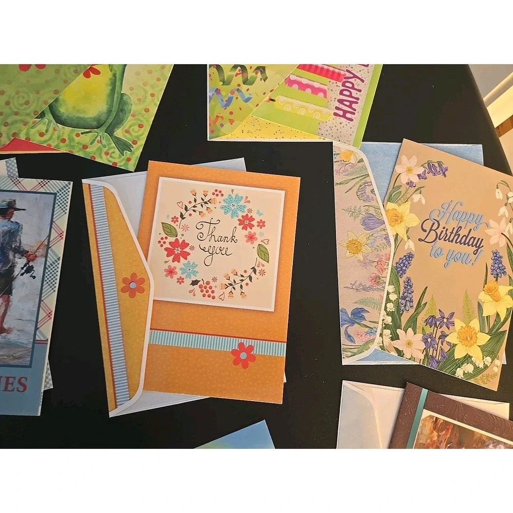 Assorted Birthday Cards & Envelopes Lot Of 13 Greeting Cards‎ New Boys Ranch